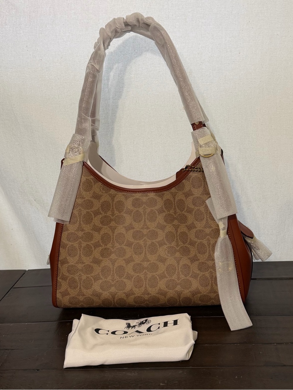 Coach Lori Signature Canvas Shoulder Bag